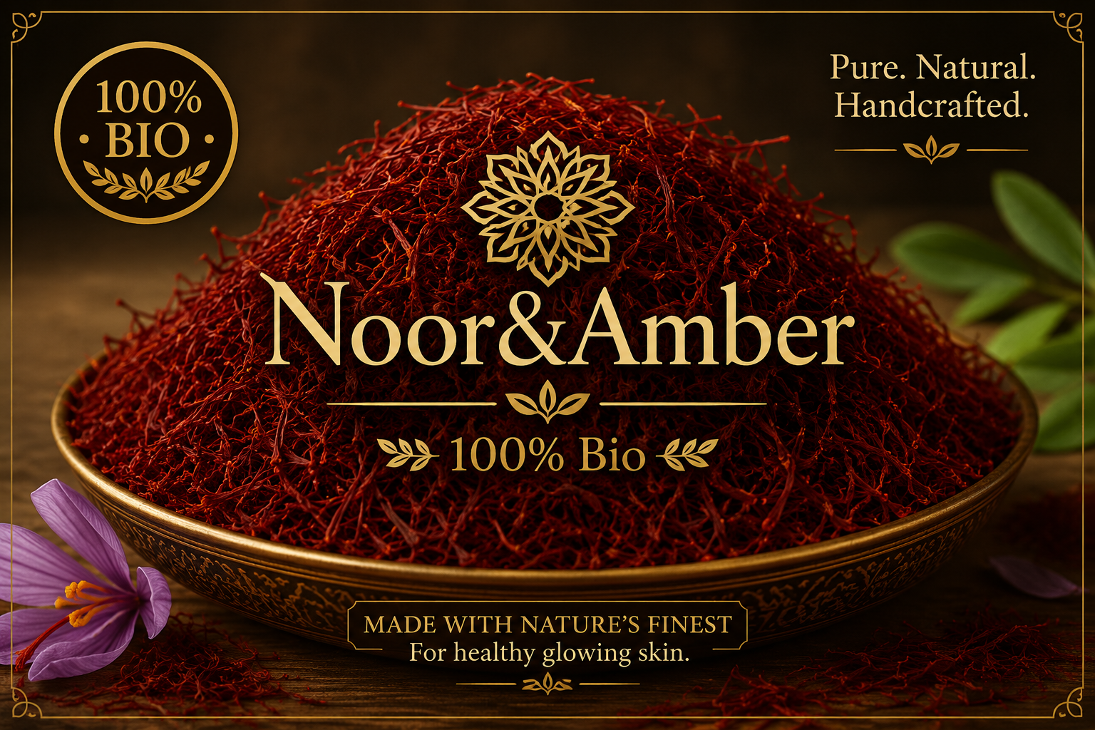 Saffron Pure  Moroccan Zafran Soap Noor&Amber