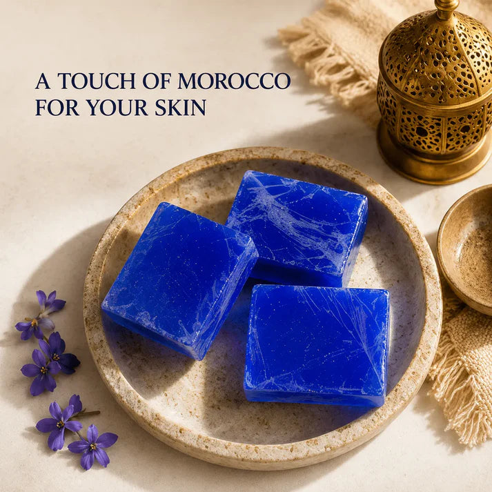 Moroccan Blue Nila Soap Noor&Amber