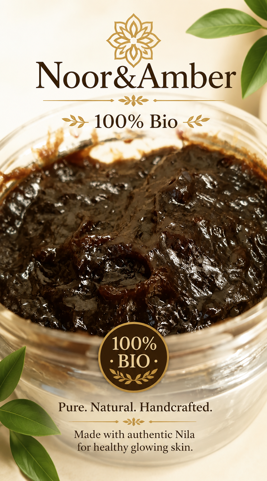 Nila and Sidr(Jujube) powder Moroccan Black Soap